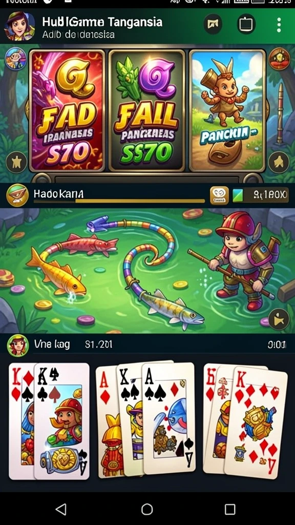 Berbagai mesin slot dengan tema yang unik.