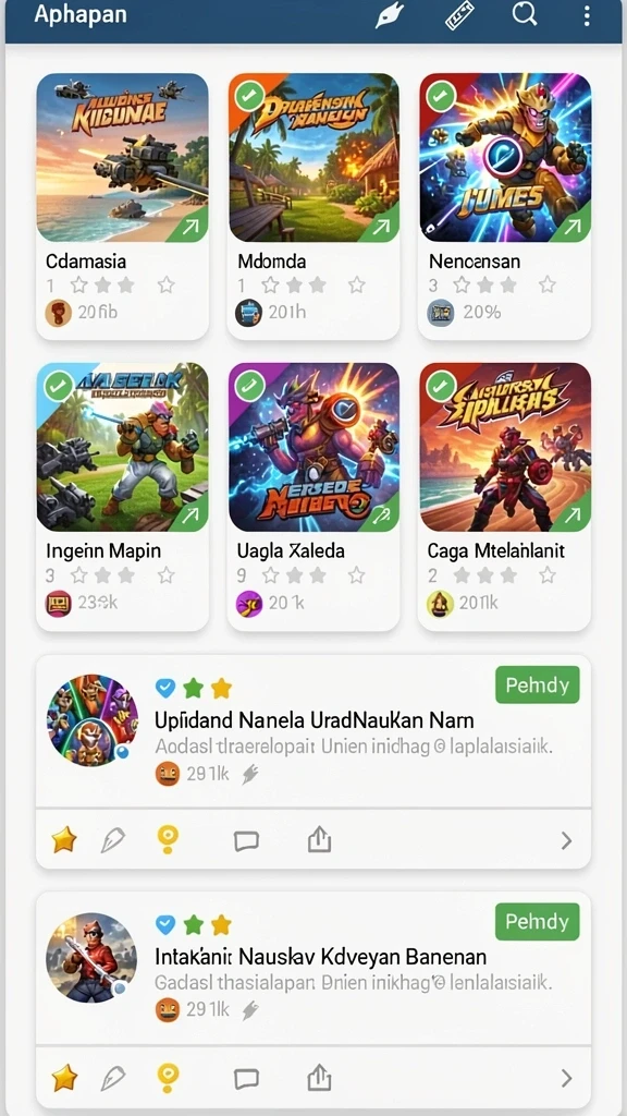 Tampilan utama aplikasi AKUNJP yang menarik.