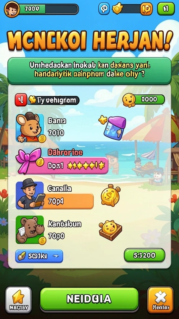 Tantangan seru di setiap level yang dijelajahi.