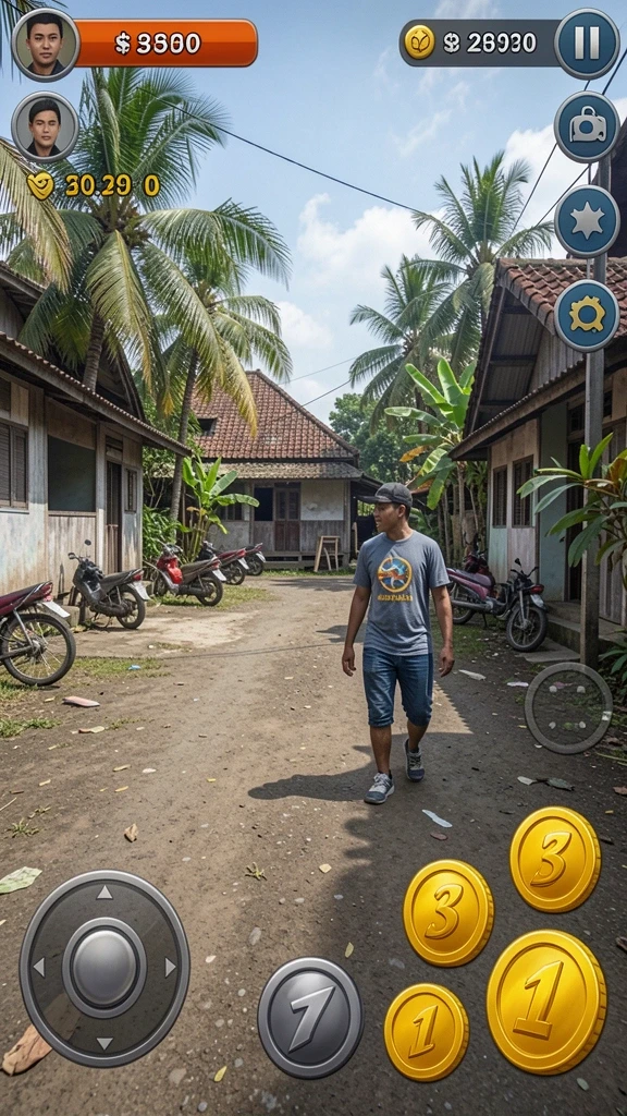 Level menantang yang menguji strategi pemain.