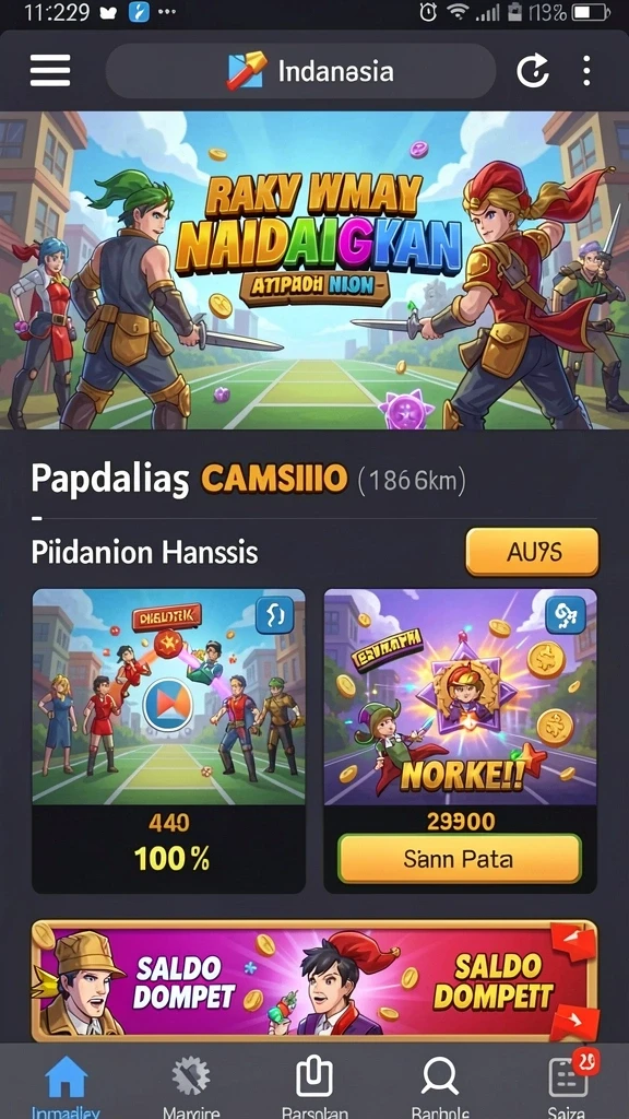 Tangkapan layar menunjukkan aksi multiplayer yang seru.