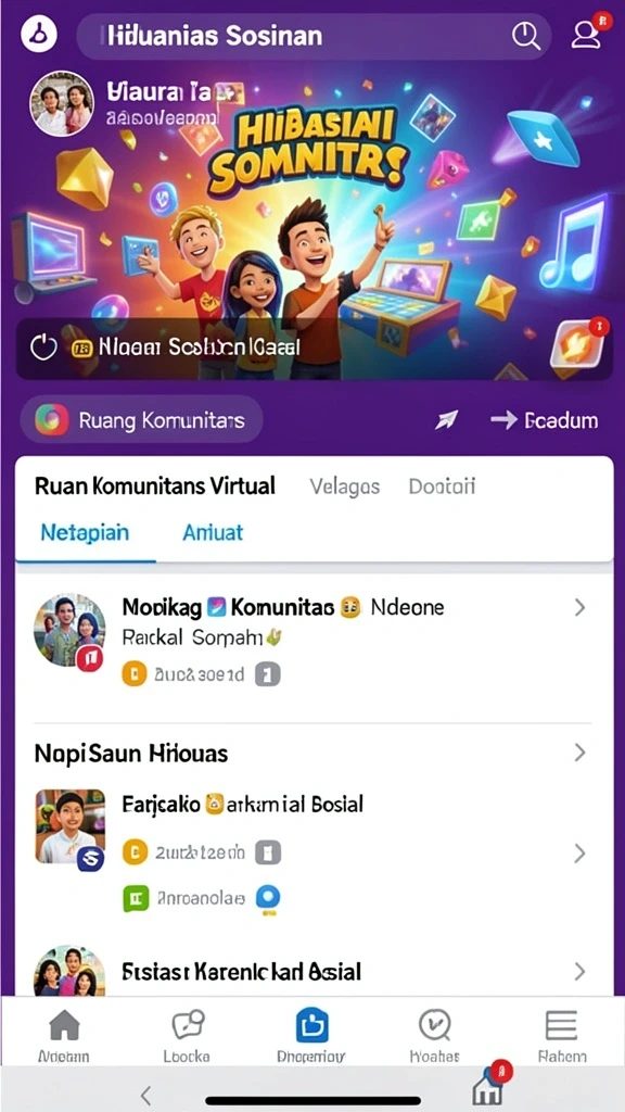 Karakter unik yang dapat disesuaikan.