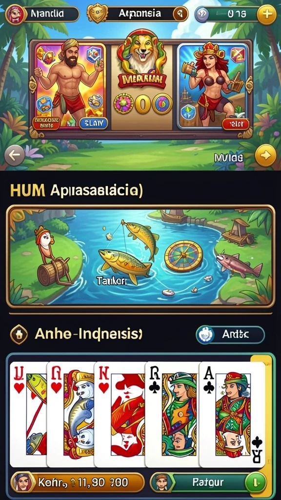 Tampilan karakter yang bisa dikustomisasi penuh.