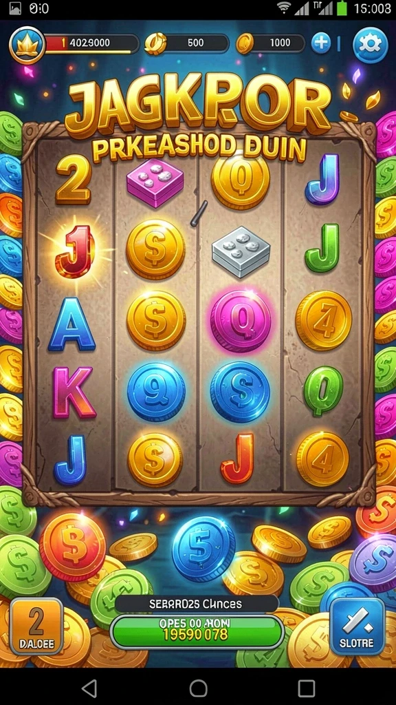 Level luar angkasa yang menakjubkan dan penuh warna.