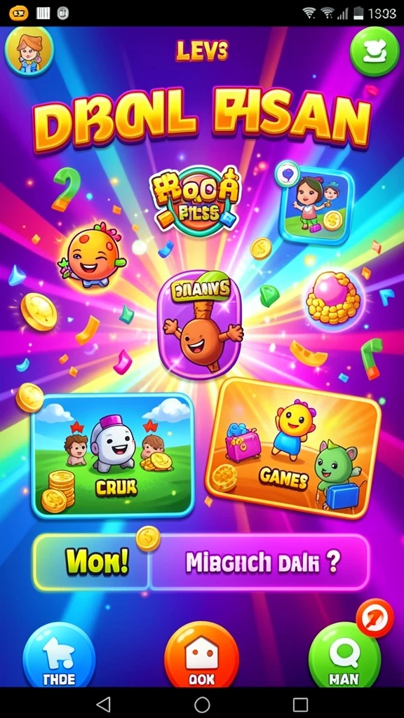 Screenshot level menantang yang baru.