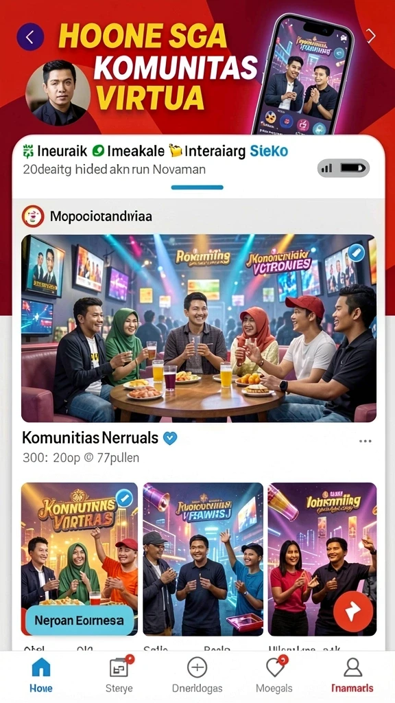 Pengguna dapat berinteraksi dalam mode multiplayer.