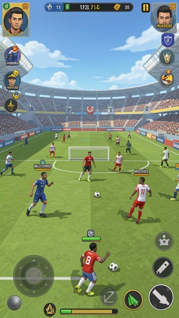 Fitur sosial untuk bermain dengan teman secara online.