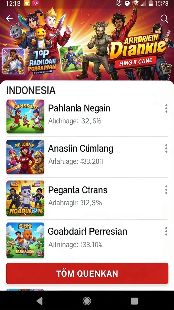 Tampilan karakter kustomisasi yang beragam.