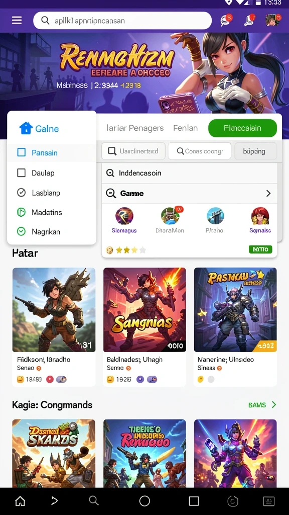 Pengalaman bermain yang seru dengan berbagai level.