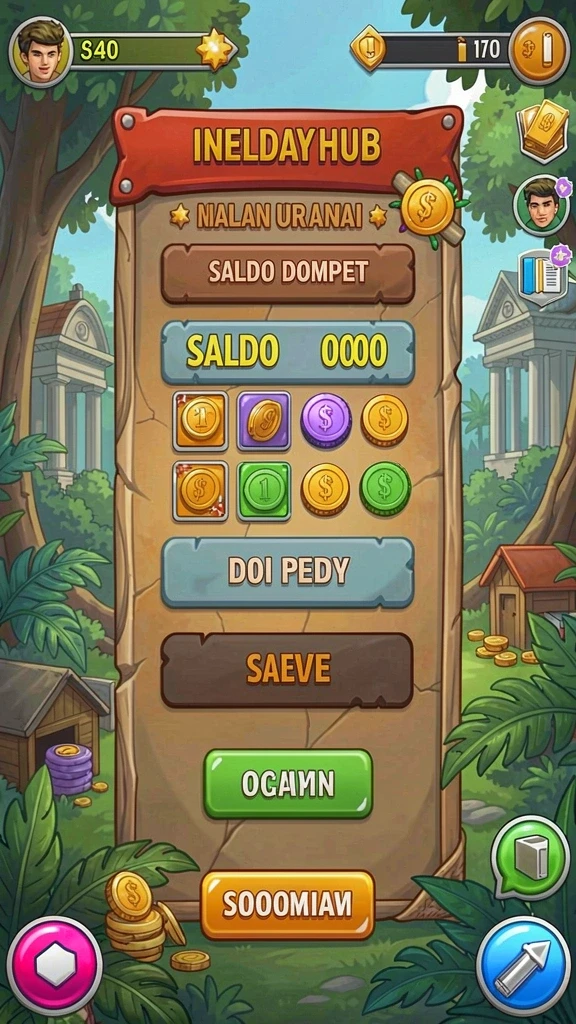 Screenshot dari level menantang dalam KOKO288.