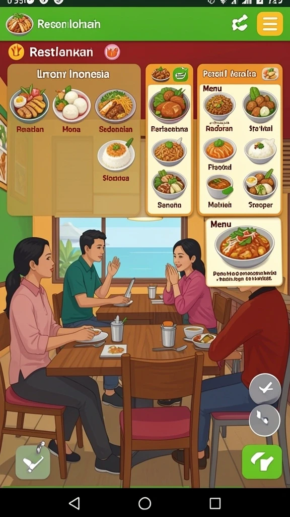 Gambar menunjukkan karakter utama dalam aksi.