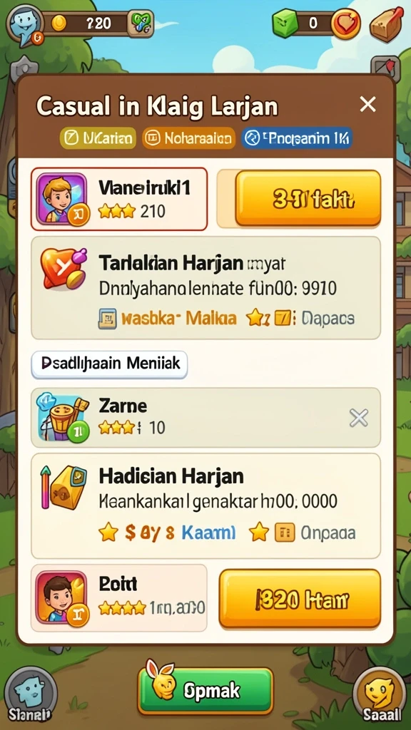 Screenshot menampilkan level yang penuh tantangan.