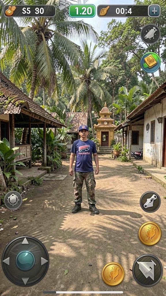 Tampilan papan permainan yang menarik dan intuitif.