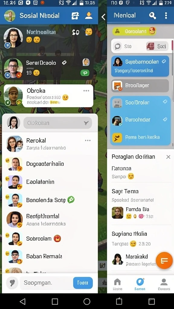 Tangkapan layar menunjukkan petualangan seru dalam game.