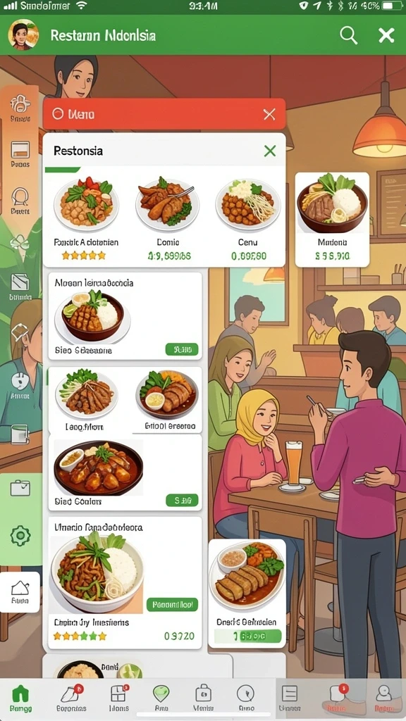 Tampilan antarmuka yang menarik dan user-friendly.