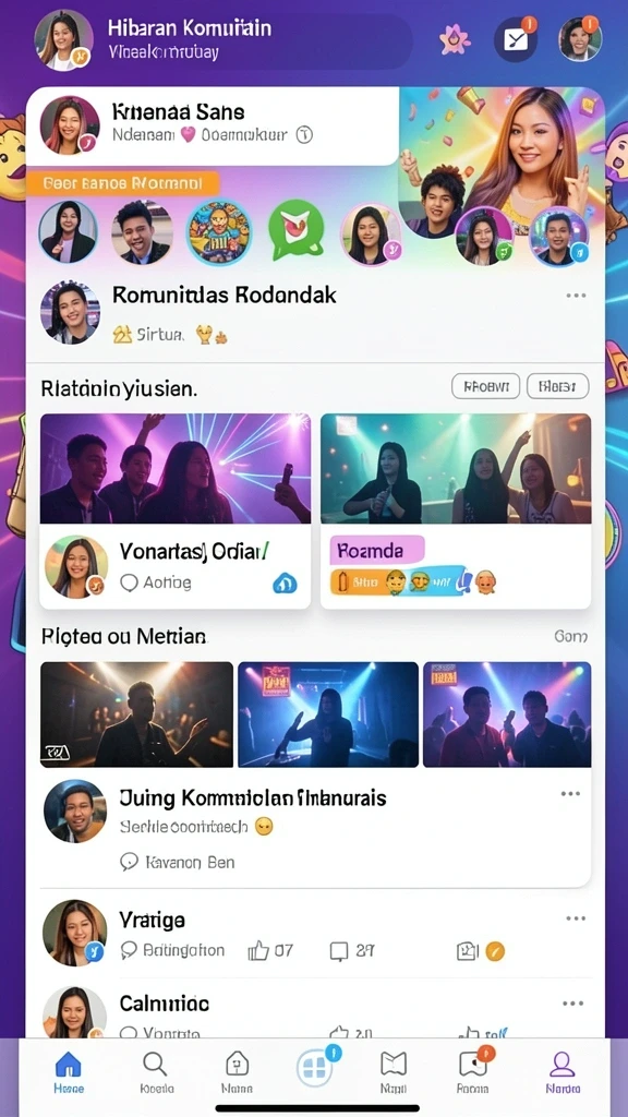 Berbagai cabang olahraga yang bisa dipilih.