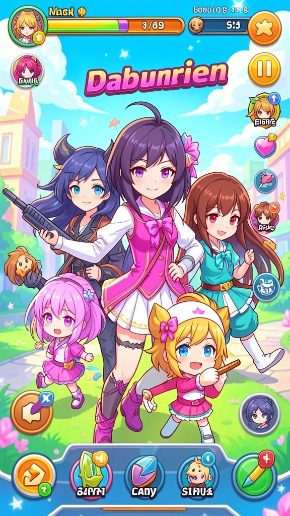 Tampilan awal game yang menarik dan mengesankan.